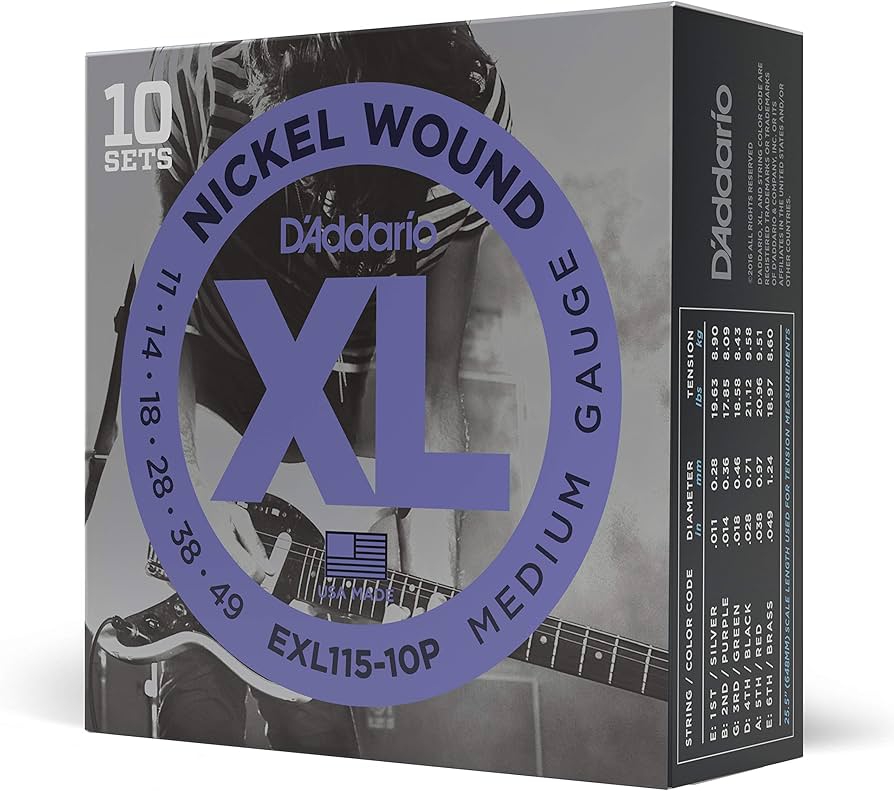 Amazon.com: D'Addario Guitar Strings - XL Nickel Electric Guitar